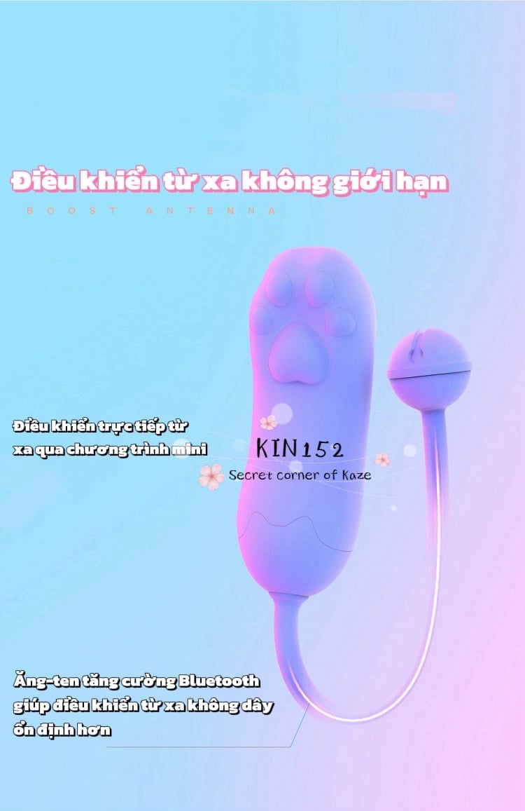 Cat paw public vibrator oversea control Kin152