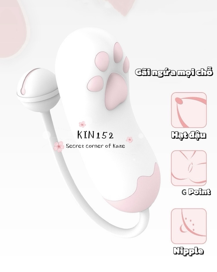 Cat paw public vibrator oversea control Kin152