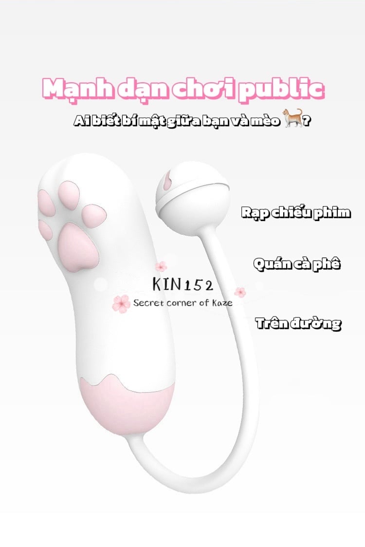 Cat paw public vibrator oversea control Kin152