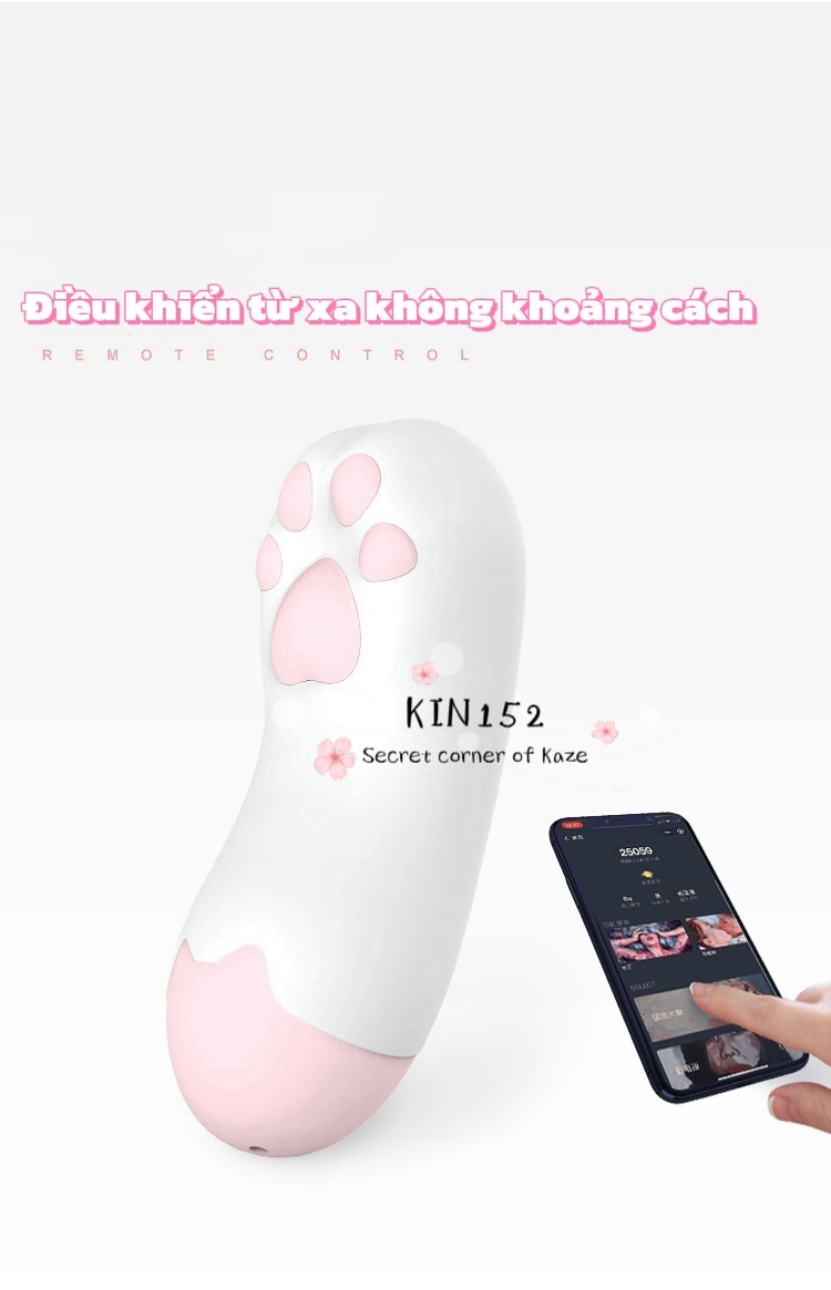 Cat paw public vibrator oversea control Kin152