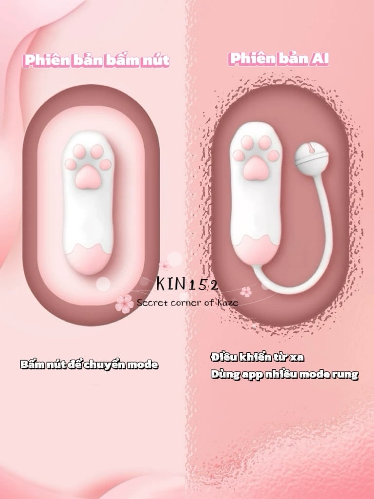 Cat paw public vibrator oversea control Kin152