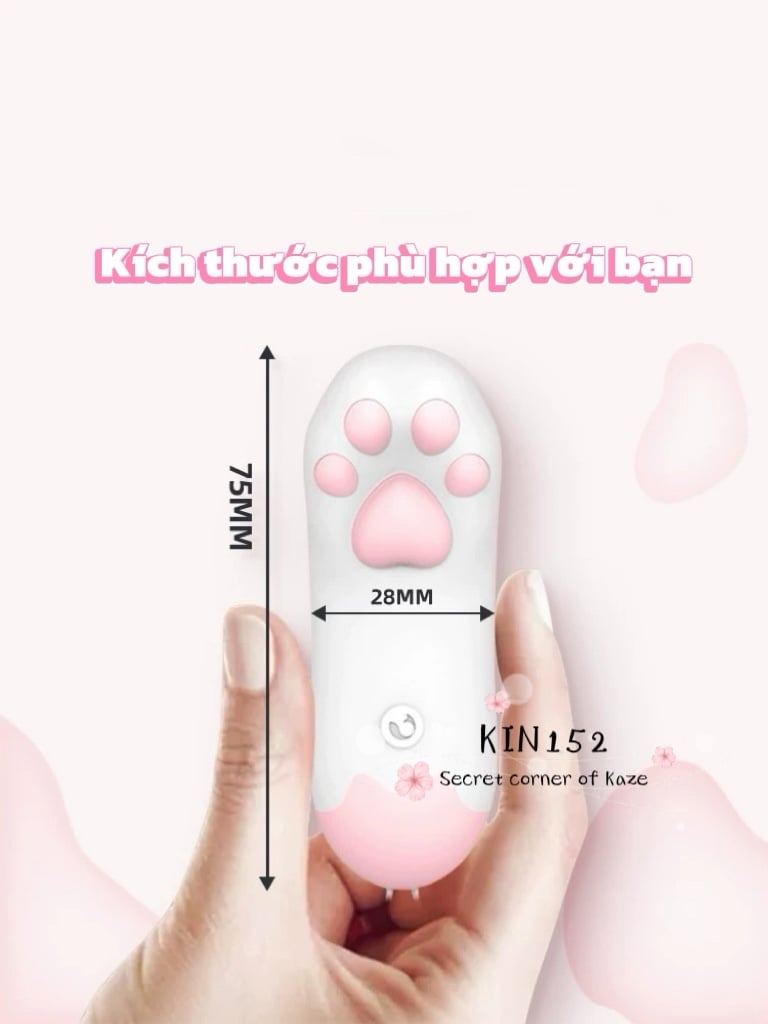 Cat paw public vibrator oversea control Kin152