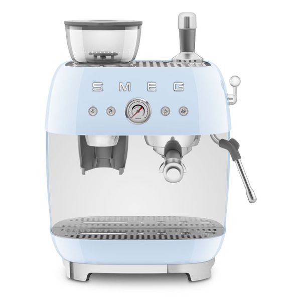Máy pha cà phê có tích hợp máy xay Smeg 50's Style EGF03PB - Smeg - Trở thành barista tại chính ngôi nhà của bạn: Máy pha cà phê Espresso thủ công S