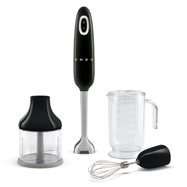 Bộ máy xay cầm tay Smeg 50's Retro Style HBF03BL - Smeg - Bạn muốn có những ly sinh tố thơm ngon, những món súp mịn màng hay những chiếc b