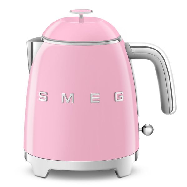 Ấm đun siêu tốc mini hiệu Smeg model KLF05PKEU màu hồng - Smeg - Ấm đun siêu tốc mini Smeg 50's Retro StyleẤm đun nước nhỏ gọn với dung tích 0.8L