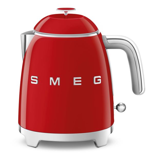 Ấm đun siêu tốc mini hiệu Smeg model KLF05RDEU màu đỏ - Smeg - Ấm đun siêu tốc mini Smeg 50's Retro StyleẤm đun nước nhỏ gọn với dung tích 0.8L