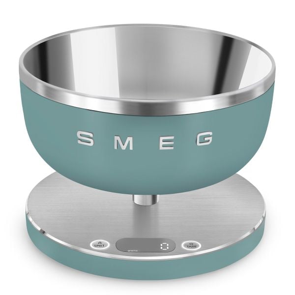 Cân điện tử Smeg 50's Style KSC01EGMWW - Smeg - Cân điện tử Smeg là một kiệt tác nhỏ dành cho những người yêu thích sự hoàn hảo 
