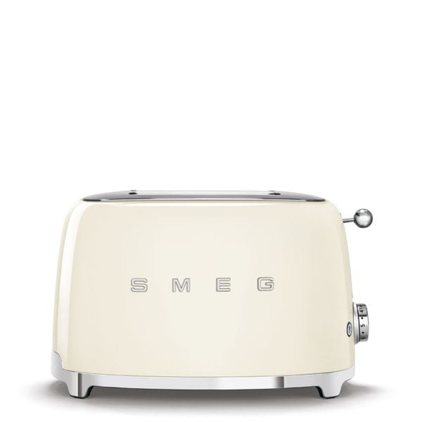 Máy nướng bánh mì TSF01CREU - Smeg - Từng lát bánh giòn tan, thơm lừng chỉ trong nháy mắt với máy nướng bánh mì 2 khe