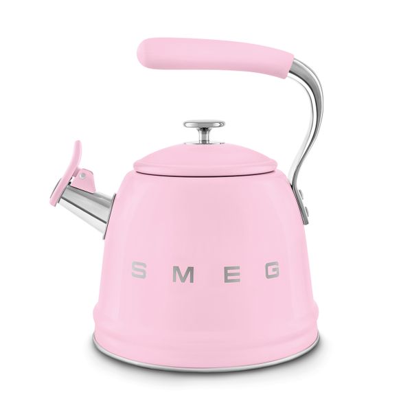 Ấm đun từ thổi sáo hiệu Smeg model WKF01PKEU, màu hồng - Smeg - Được thiết kế để bổ sung hoàn hảo cho mọi gian bếp, ấm đun từ thổi sáo này kết h