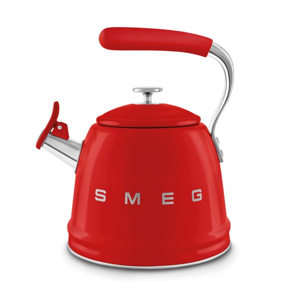 Ấm đun từ thổi sáo hiệu Smeg model WKF01RDEU, màu đỏ - Smeg - Được thiết kế để bổ sung hoàn hảo cho mọi gian bếp, ấm đun từ thổi sáo này kết h