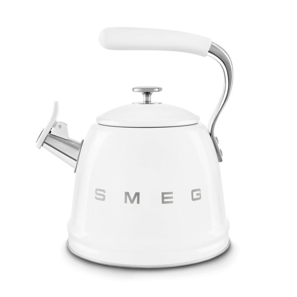 Ấm đun từ thổi sáo hiệu Smeg model WKF01WHEU, màu trắng - Smeg - Được thiết kế để bổ sung hoàn hảo cho mọi gian bếp, ấm đun từ thổi sáo này kết h