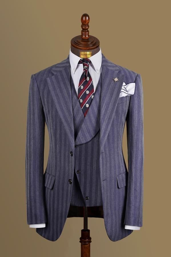 Áo Vest Adam Xanh Họa Tiết Stripe - Av324