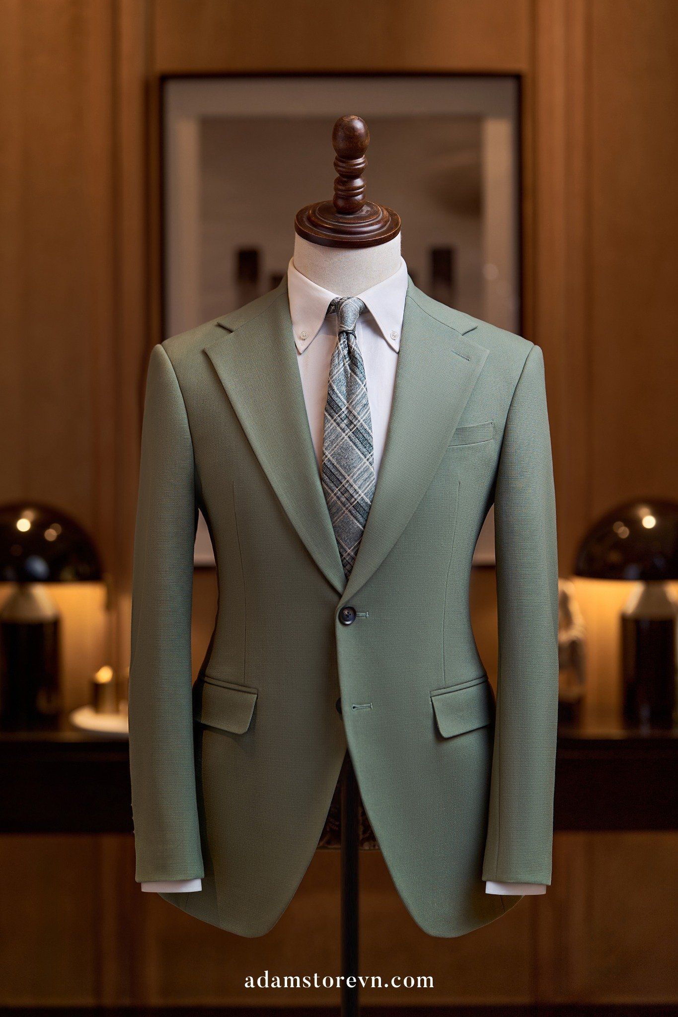 Áo vest xanh lá pastel - AV414