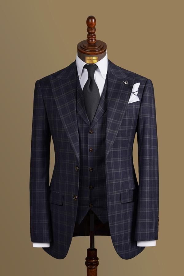 Áo Vest Adam Xanh Kẻ Ô - Av298