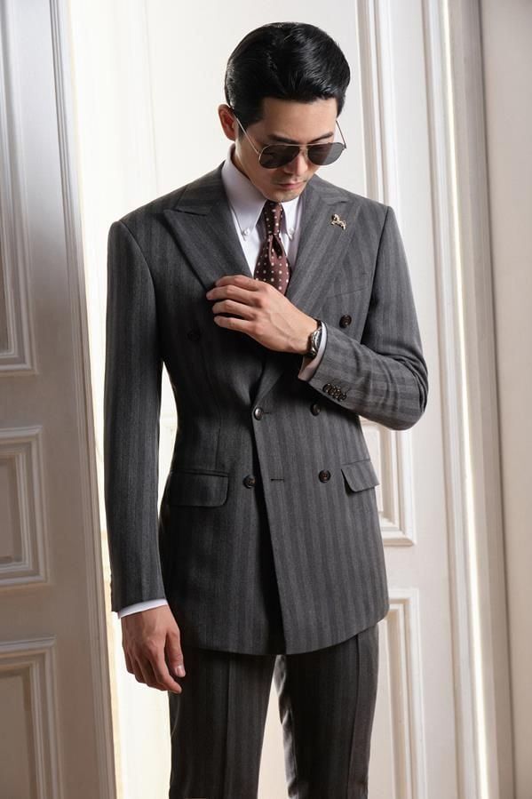 Áo Vest Adam Ghi Sọc Chìm To 2Hk - Av325CQ