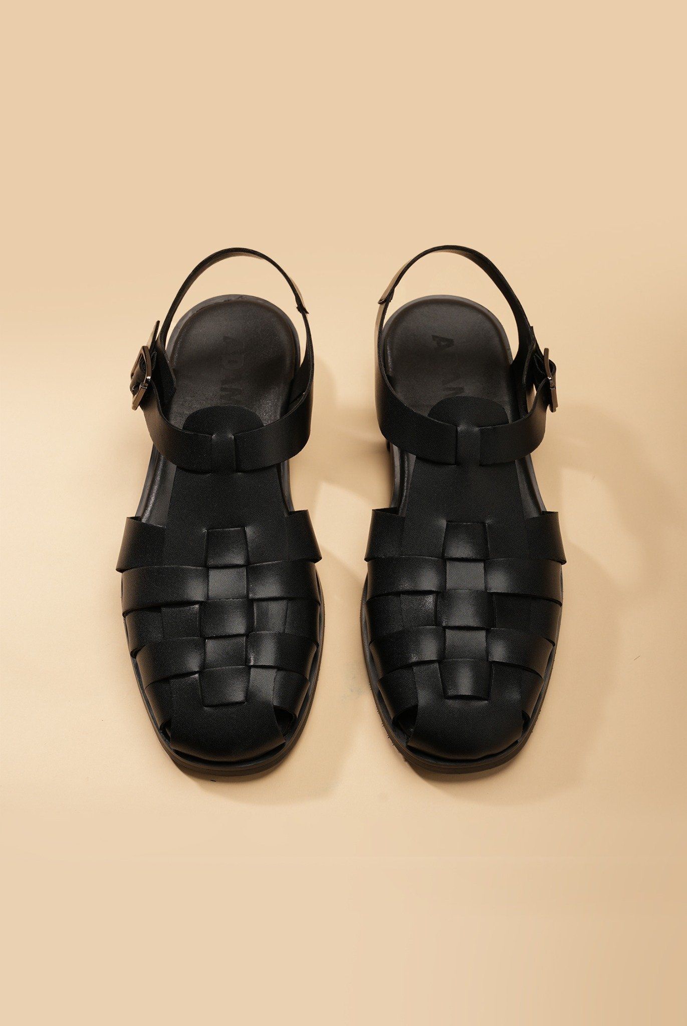 Dép sandal đen đan - DAD005D