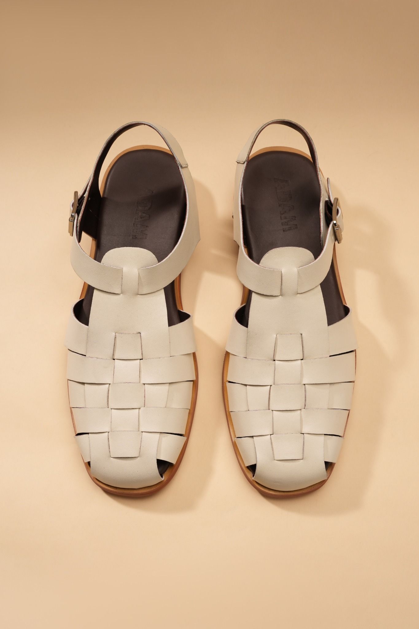 Dép sandal trắng đan - DAD005T