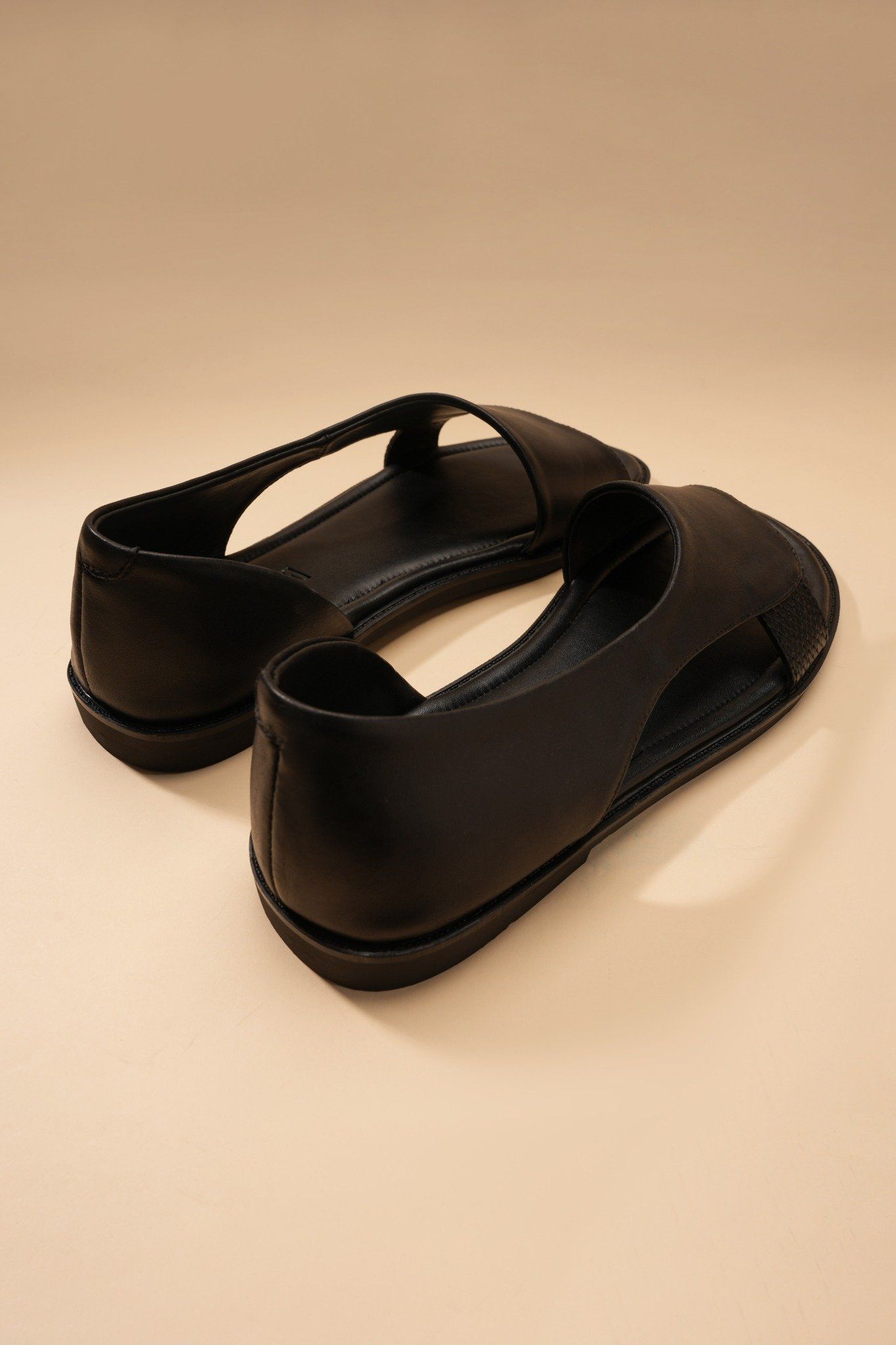 Dép sandal đen thiết kế - DAD008D