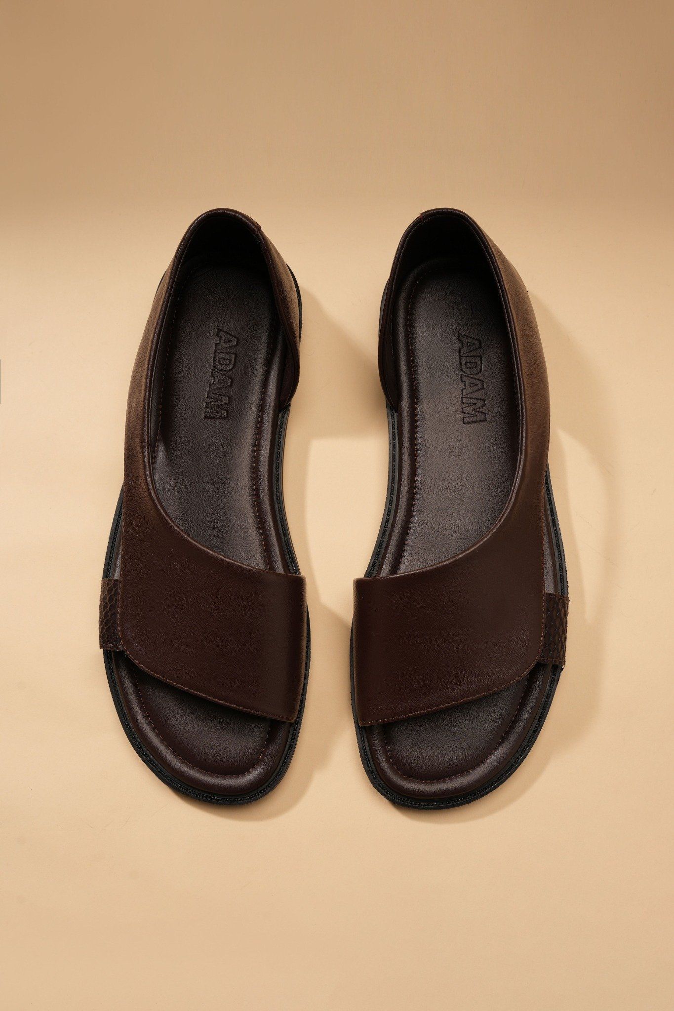 Dép sandal nâu thiết kế - DAD008N