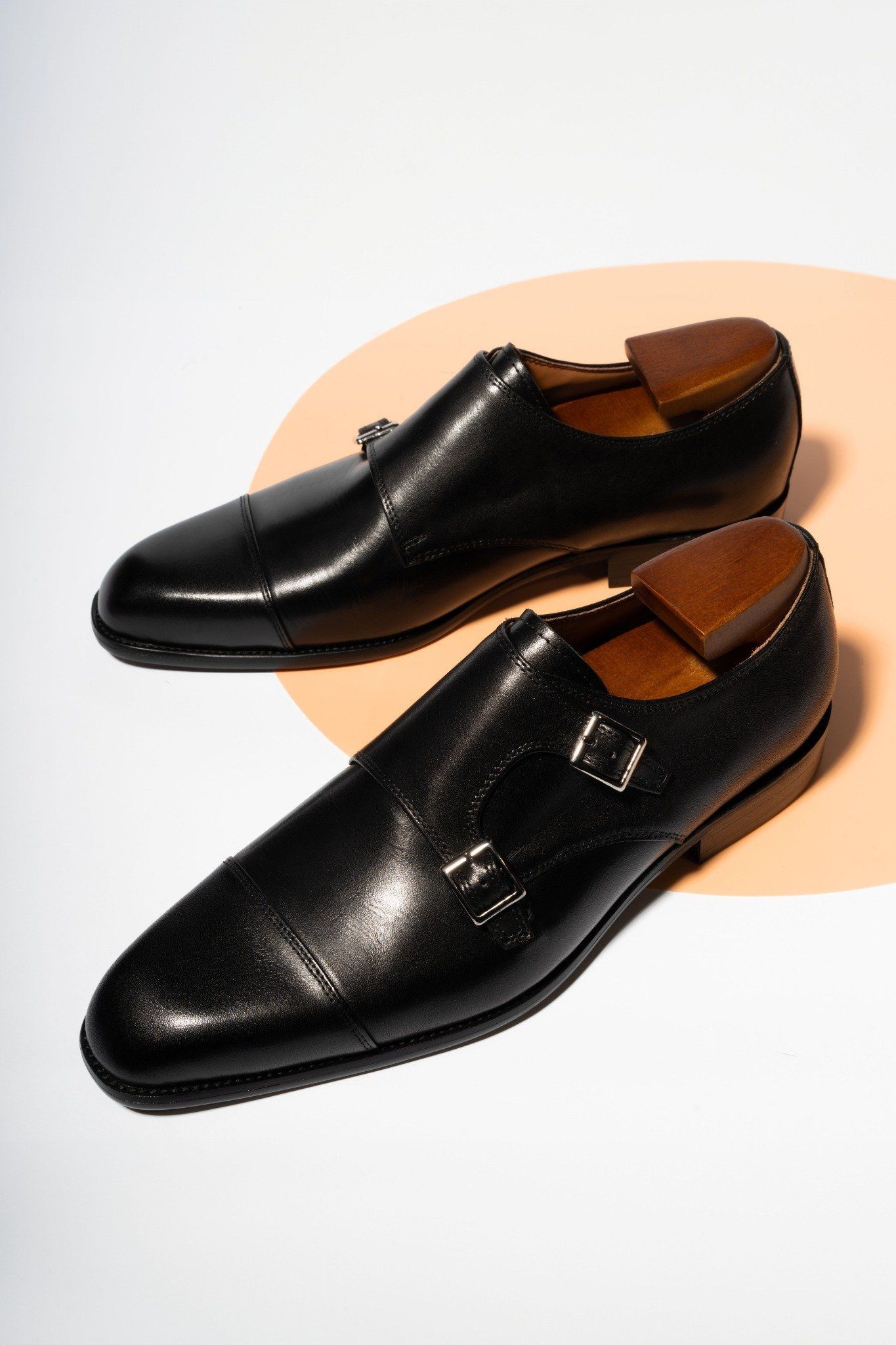 Giày tây Monkstrap đen - GTX010D