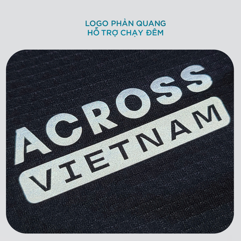  Áo thun thể thao chạy bộ SỌC CAM XANH thấm hút siêu nhẹ Across 