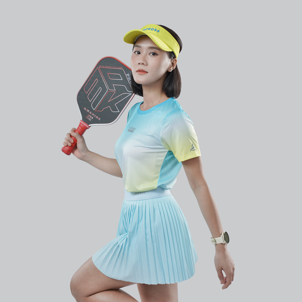  Áo thun thể thao chạy bộ SỌC VÀNG XANH thấm hút siêu nhẹ Across 