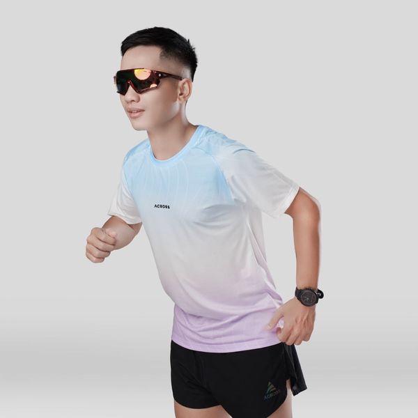  Áo thun thể thao chạy bộ THE SÓNG NAM XANH BIỂN thấm hút siêu nhẹ Across 