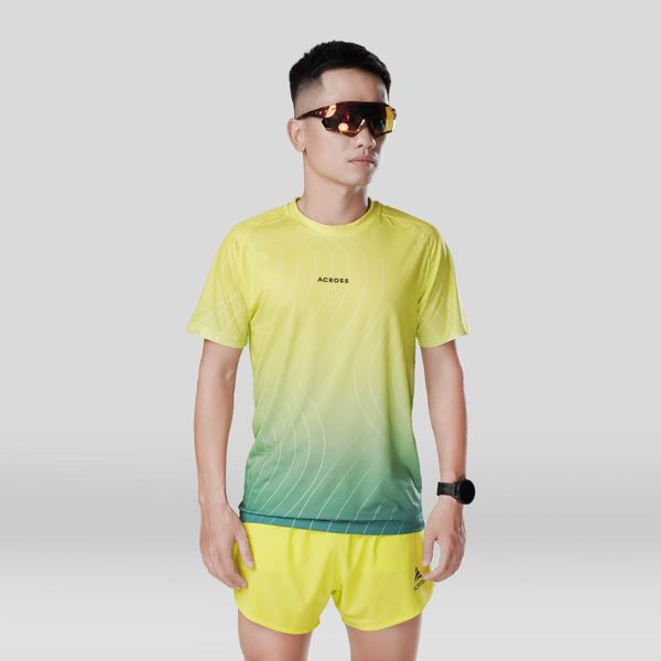  Áo thun thể thao chạy bộ THE SÓNG NAM XANH LÁ thấm hút siêu nhẹ Across 