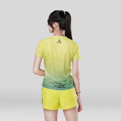  Áo thun thể thao chạy bộ THE SÓNG NỮ XANH LÁ thấm hút siêu nhẹ Across 