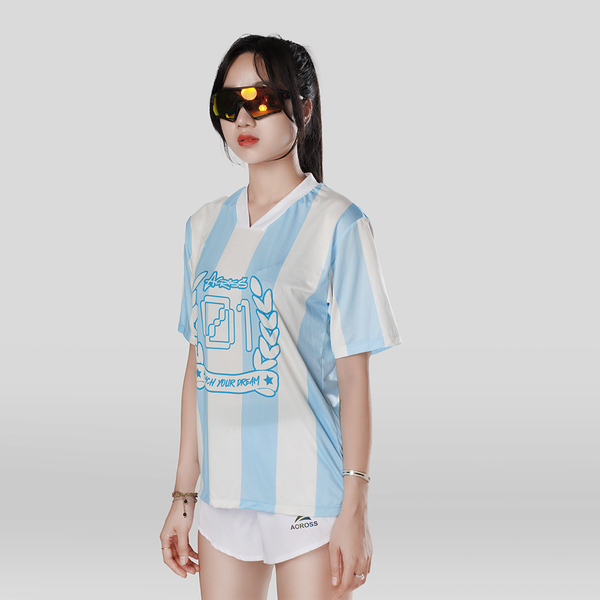  Áo thun thể thao chạy bộ STRIPER COLOR thấm hút siêu nhẹ Across 