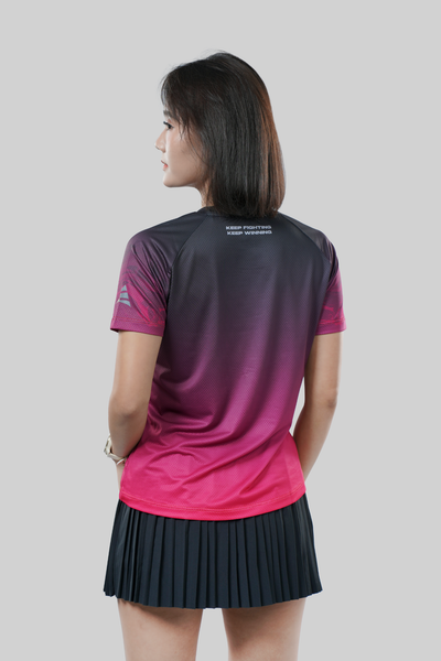  Áo thun thể thao chạy bộ The Hill Đỏ thấm hút siêu nhẹ Across 