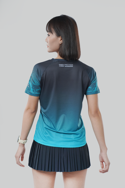  Áo thun thể thao chạy bộ The Hill Xanh thấm hút siêu nhẹ Across 