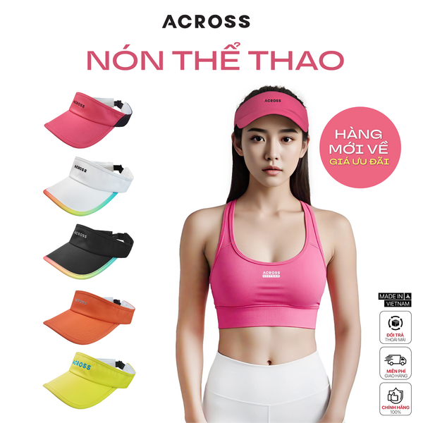  ACROSS Nón Lưỡi Trai Thể Thao Chạy Bộ Nửa Đầu Che Nắng, Nhẹ, Thoáng Khí ACROSS 