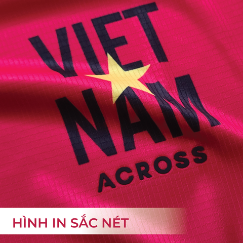  Áo thun thể thao chạy bộ VIỆT NAM thấm hút siêu nhẹ Across 