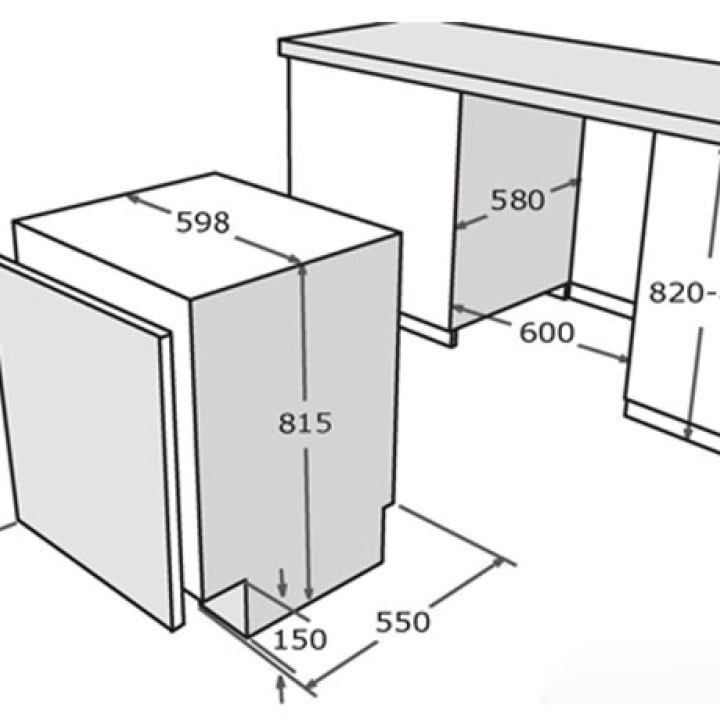 Máy rửa bát Texgio TGBI036T