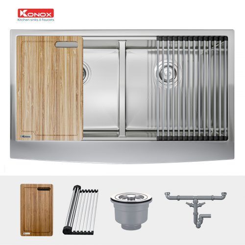 Chậu rửa bát Workstation Sink – Apron Sink KN8751DA Curve