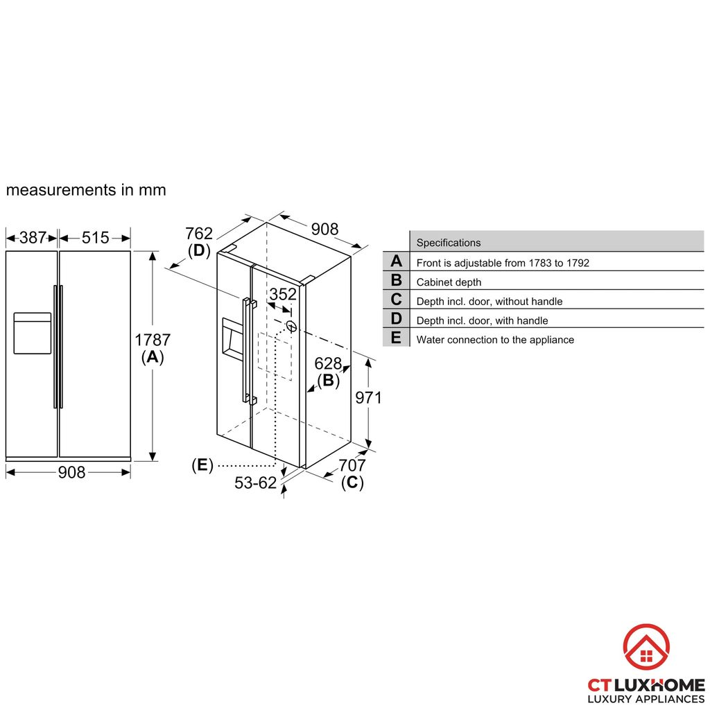 Tủ lạnh Bosch KAD93ABEP – Đẳng cấp thiết kế, tối ưu hiệu suất