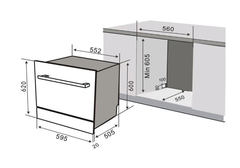 Máy rửa bát Richborn RBDG6064MQ – HÀNG CHÍNH HÃNG