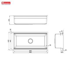 Chậu rửa bát chống xước Workstation Sink – Undermount Sink KN8644SU Dekor