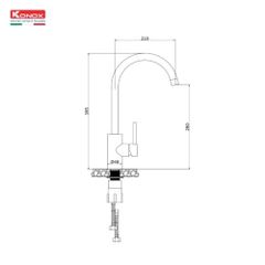 Vòi rửa bát nóng lạnh Rio