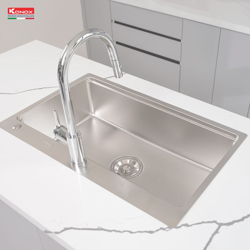 Chậu rửa bát chống xước Workstation Sink – Topmount Sink KN8151TS Dekor