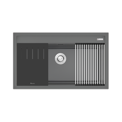 Chậu rửa bát đá Granite Sink Terra 860S Grey