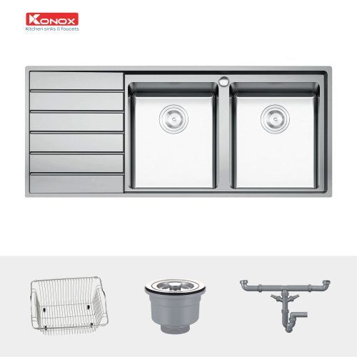Chậu rửa bát European sink Premium KS11650 2B – Bàn trái