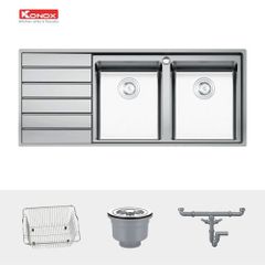 Chậu rửa bát European sink Premium KS11650 2B – Bàn trái