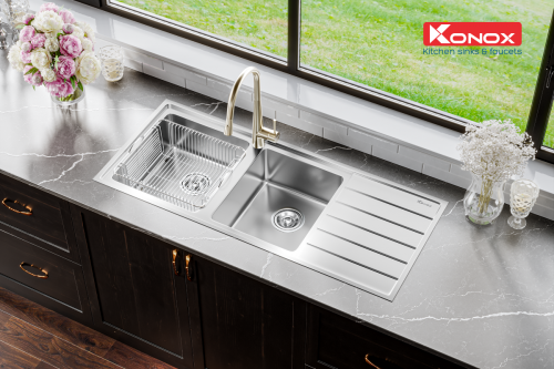 Chậu rửa bát European sink Premium KS11650 2B – Bàn trái