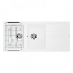 Chậu rửa bát Granite Sink Phoenix 1160 – White Silver