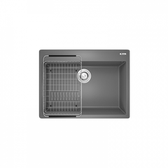 Chậu rửa bát Granite Sink Ruvita 680 – Grey