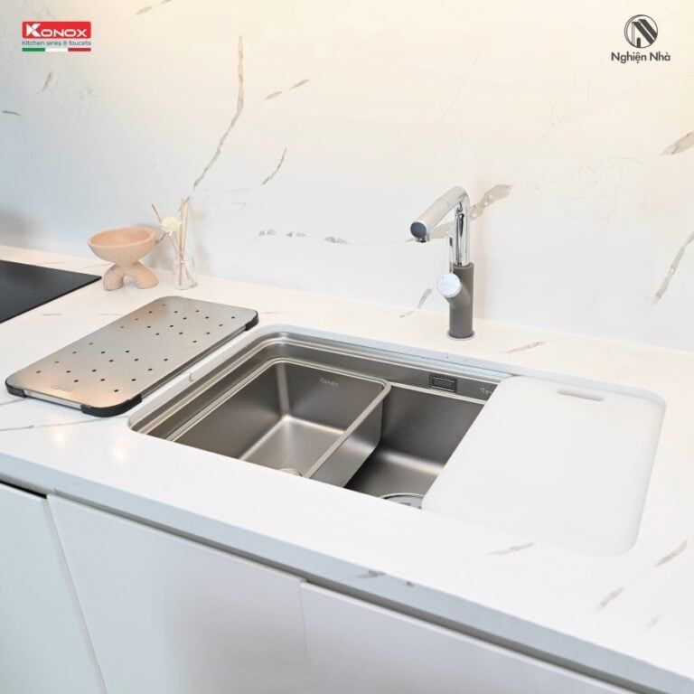 Chậu rửa bát chống xước Workstation Sink KN8347SU Dekor