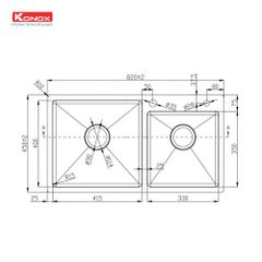 Chậu rửa bát Overmount Sink KN8245DO