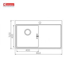 Chậu rửa bát Topmount Sink Unico 8652